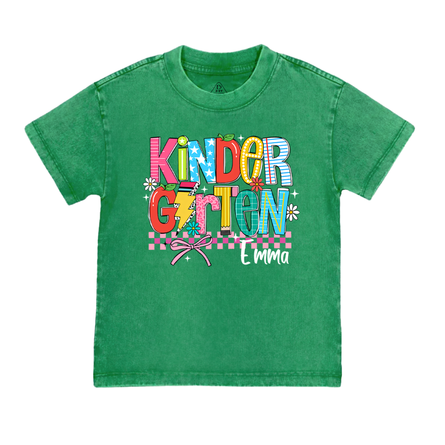 Personalized Retro Coquette Back To School Bundle Toddler&Kids Washed Tees