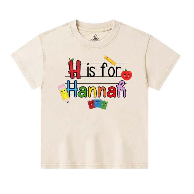 Personalized Kids Name Toddler&Kids Washed Tees