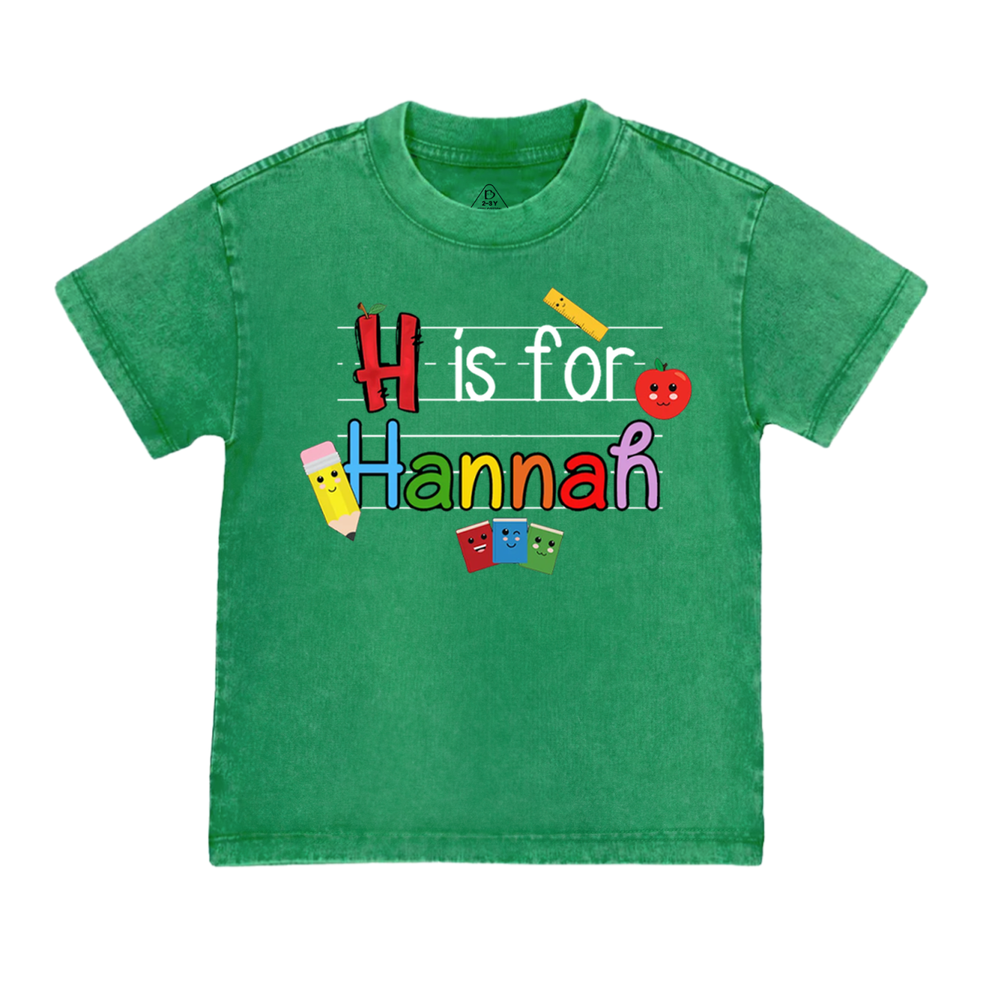 Personalized Kids Name Toddler&Kids Washed Tees