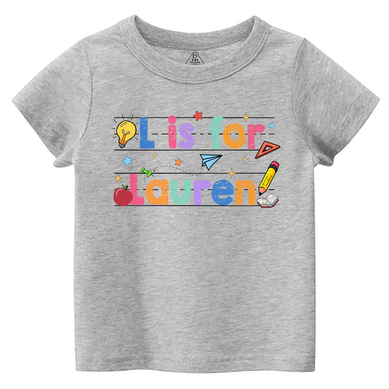 Personalized Kids Crayon Name Toddler&Kid's Tees Beepumpkin 