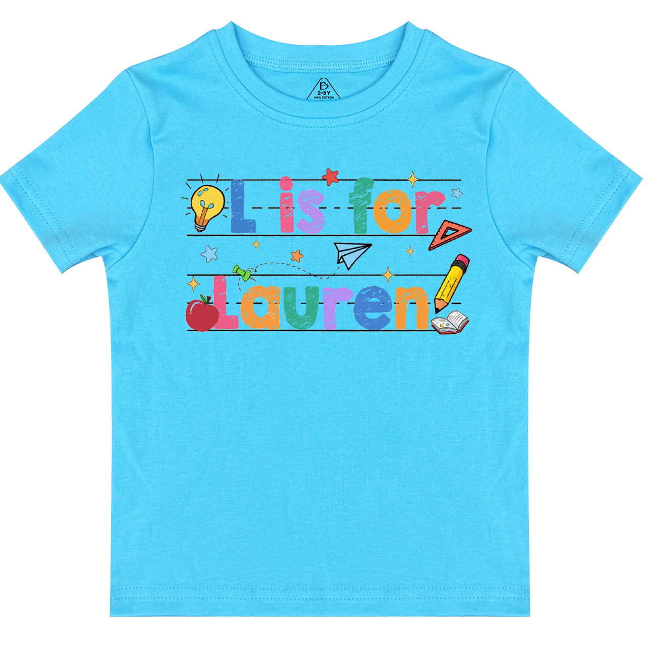 Personalized Kids Crayon Name Toddler&Kid's Tees Beepumpkin 