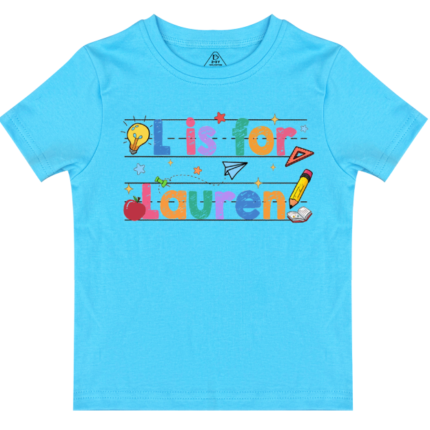 Personalized Kids Crayon Name Toddler&Kid's Tees Beepumpkin 