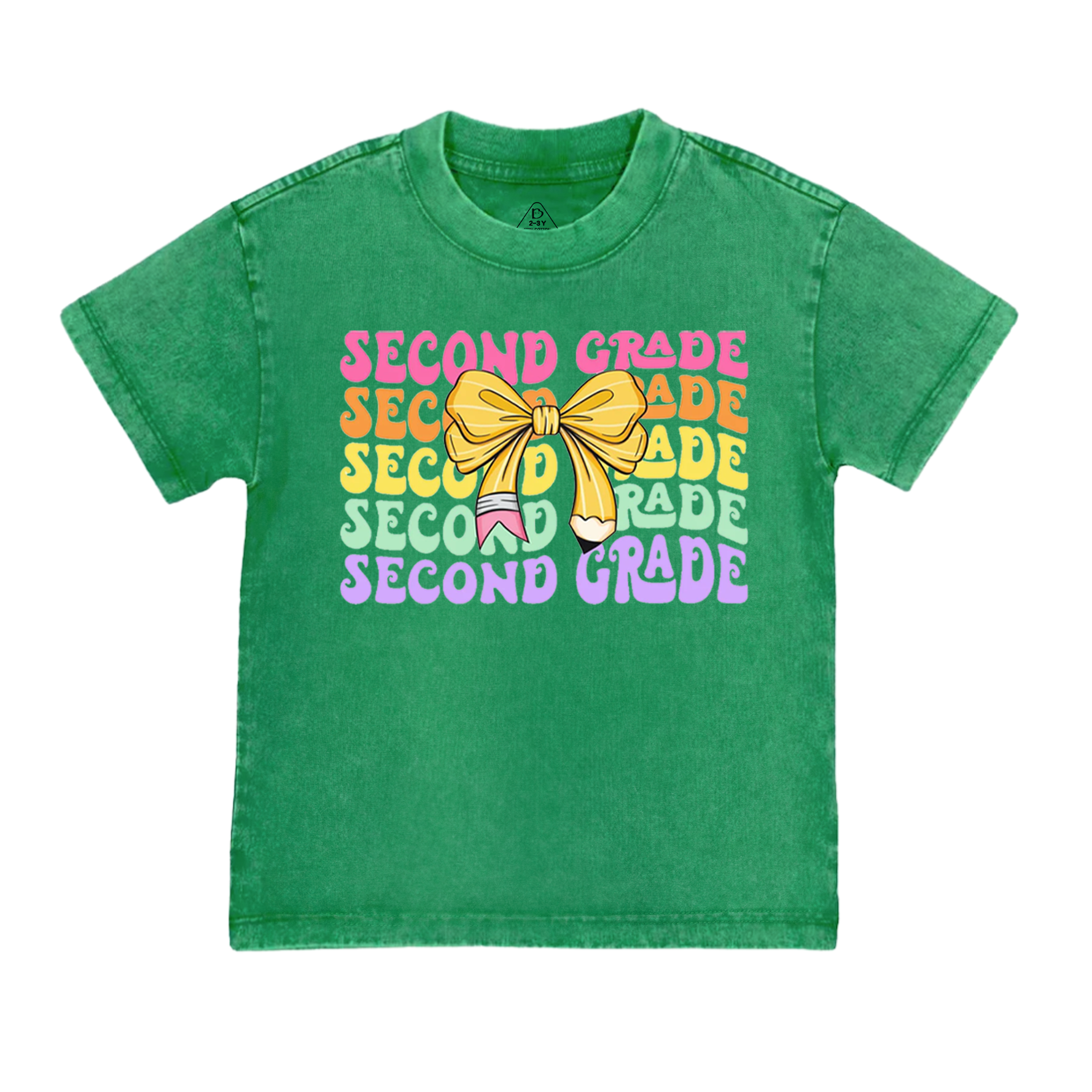 Personalized Retro Back To Shool Toddler&Kids Washed Tees