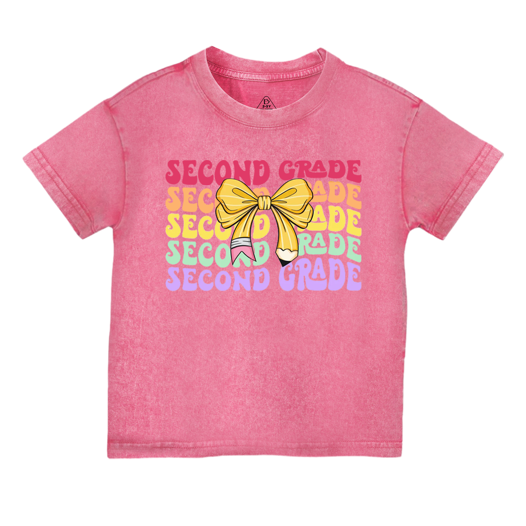 Personalized Retro Back To Shool Toddler&Kids Washed Tees