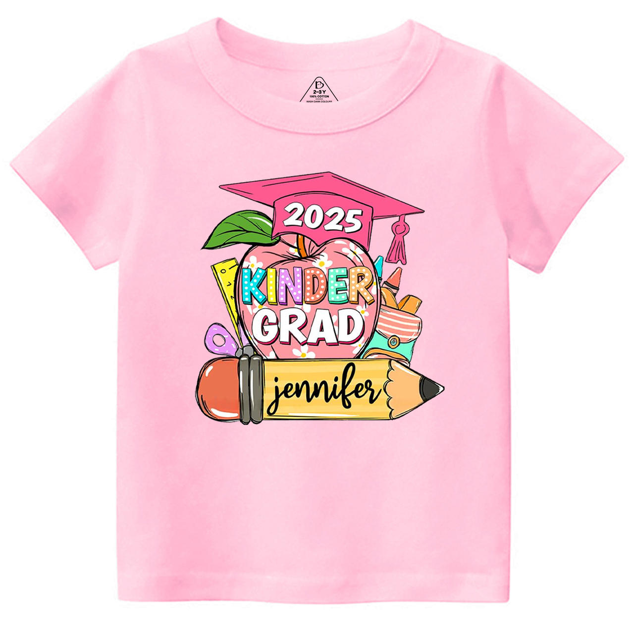 Personalized Kindergarten Graduation Toddler&Kid's Tees Beepumpkin 