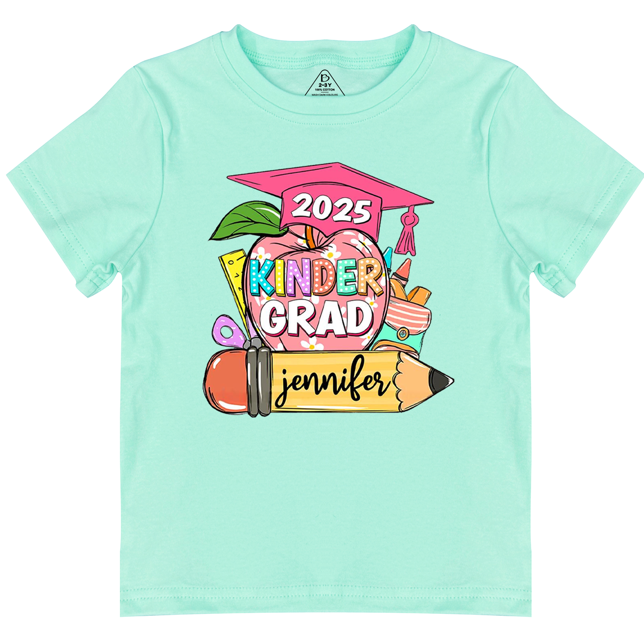 Personalized Kindergarten Graduation Toddler&Kid's Tees Beepumpkin 