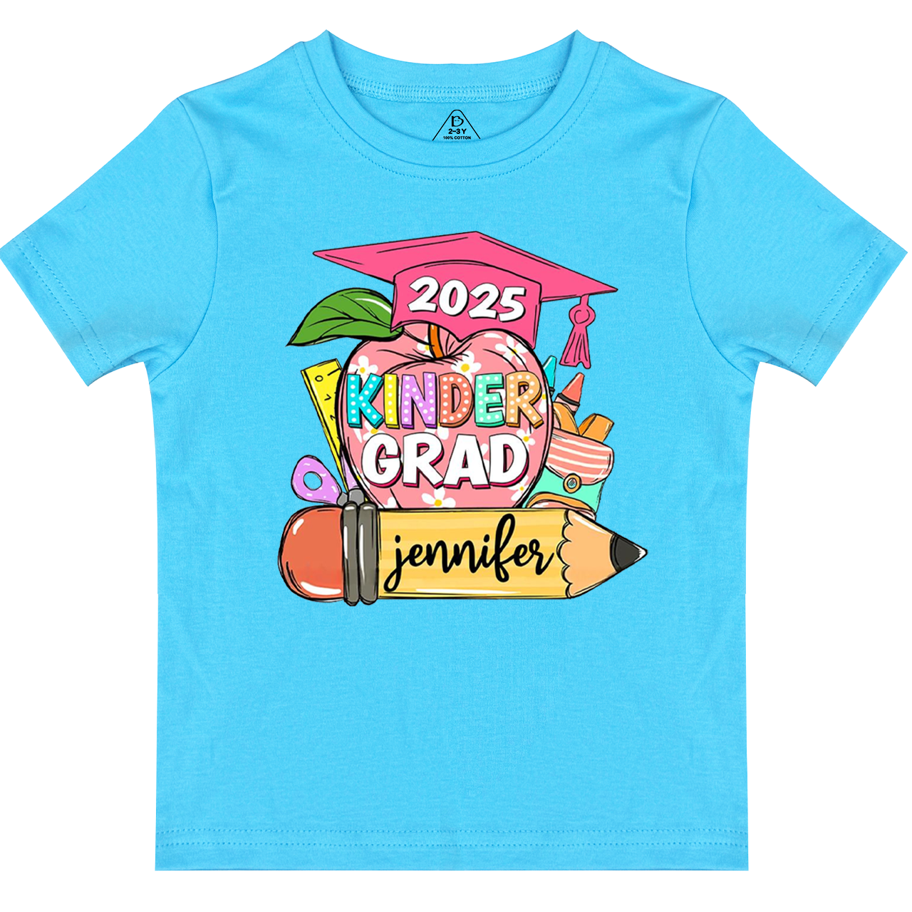 Personalized Kindergarten Graduation Toddler&Kid's Tees Beepumpkin 