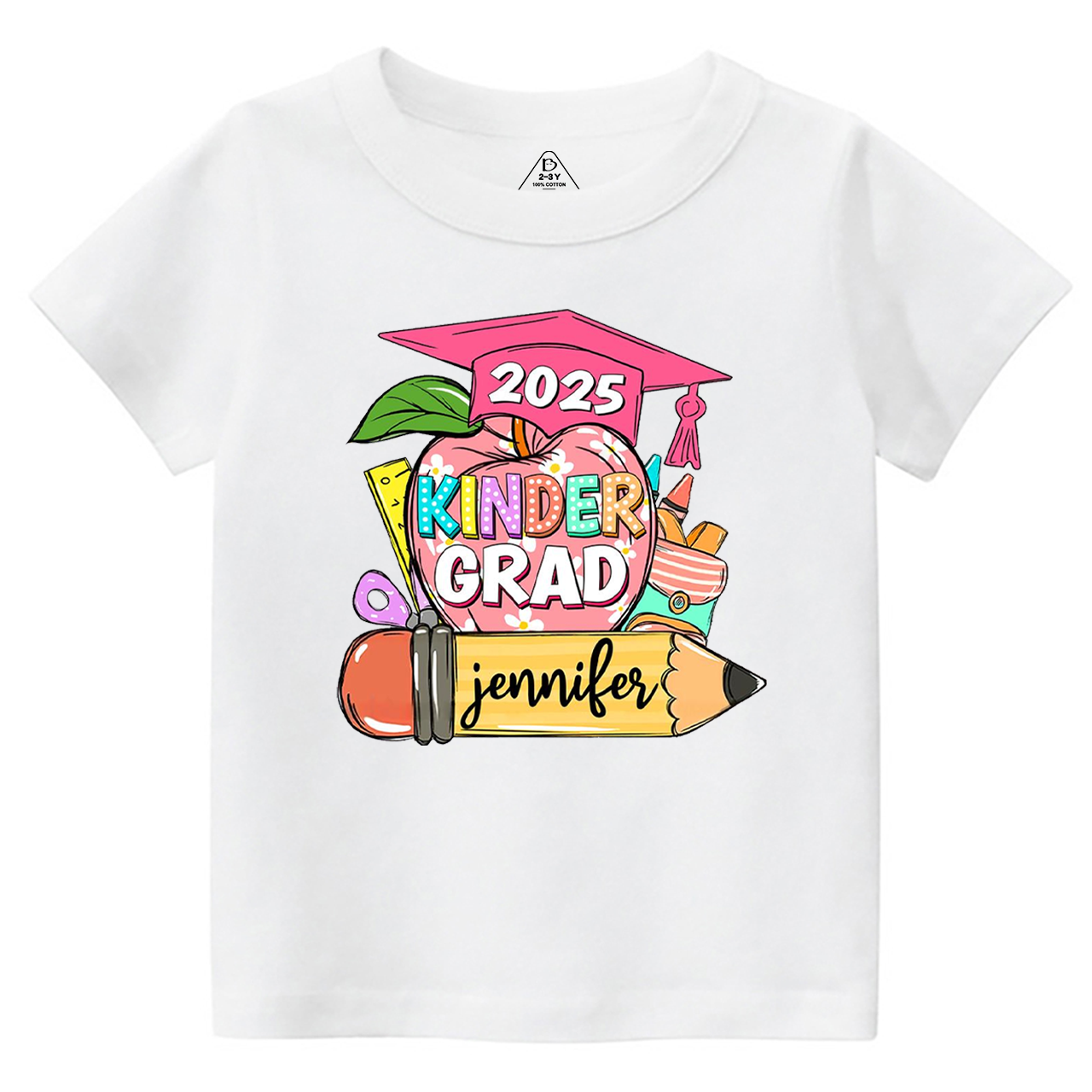 Personalized Kindergarten Graduation Toddler&Kid's Tees Beepumpkin 