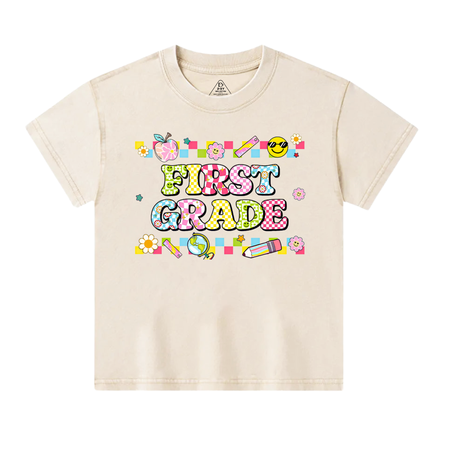 Personalized Preppy Back To School Bundle Toddler&Kids Washed Tees