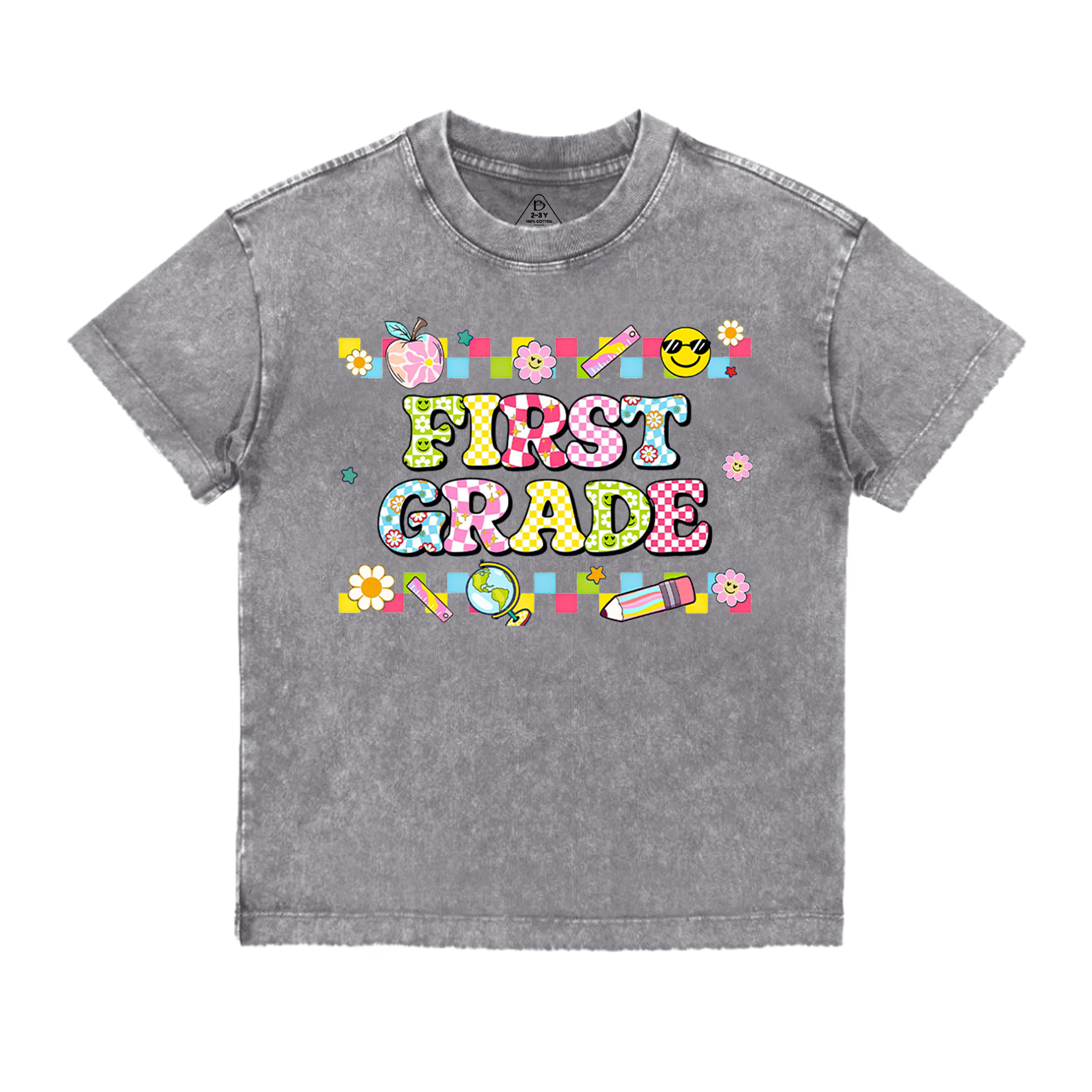 Personalized Preppy Back To School Bundle Toddler&Kids Washed Tees