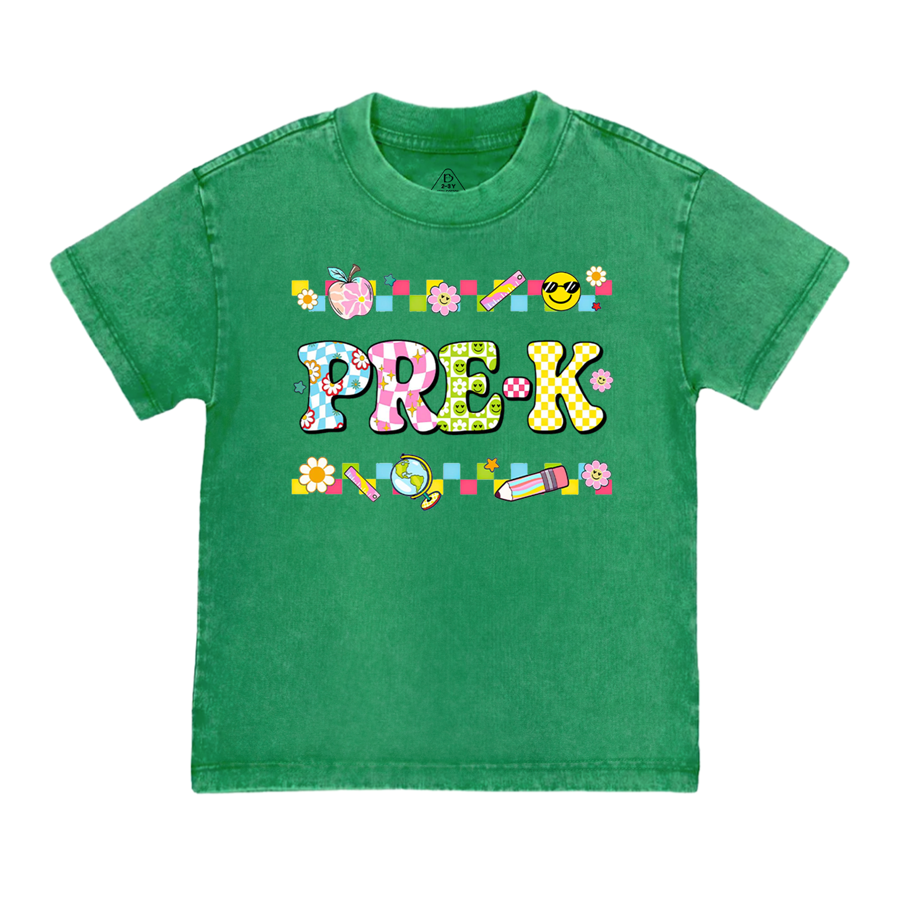 Personalized Preppy Back To School Bundle Toddler&Kids Washed Tees