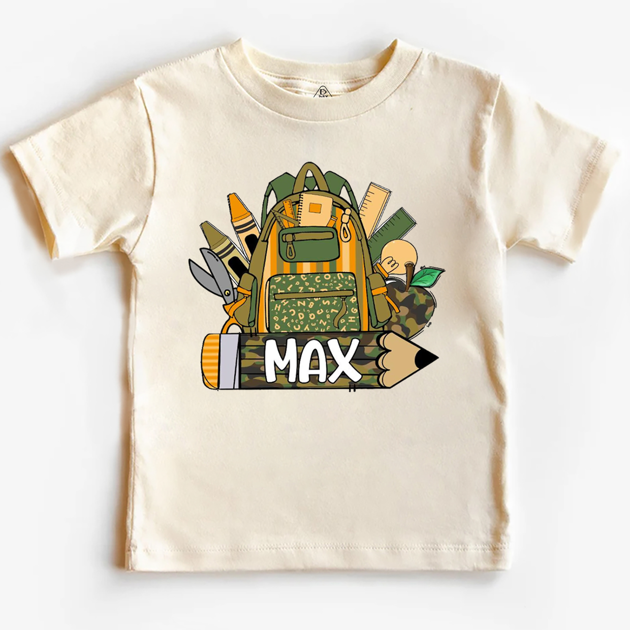 Personalized Name Camouflage School Bag Toddler&Kid's Tees Beepumpkin 