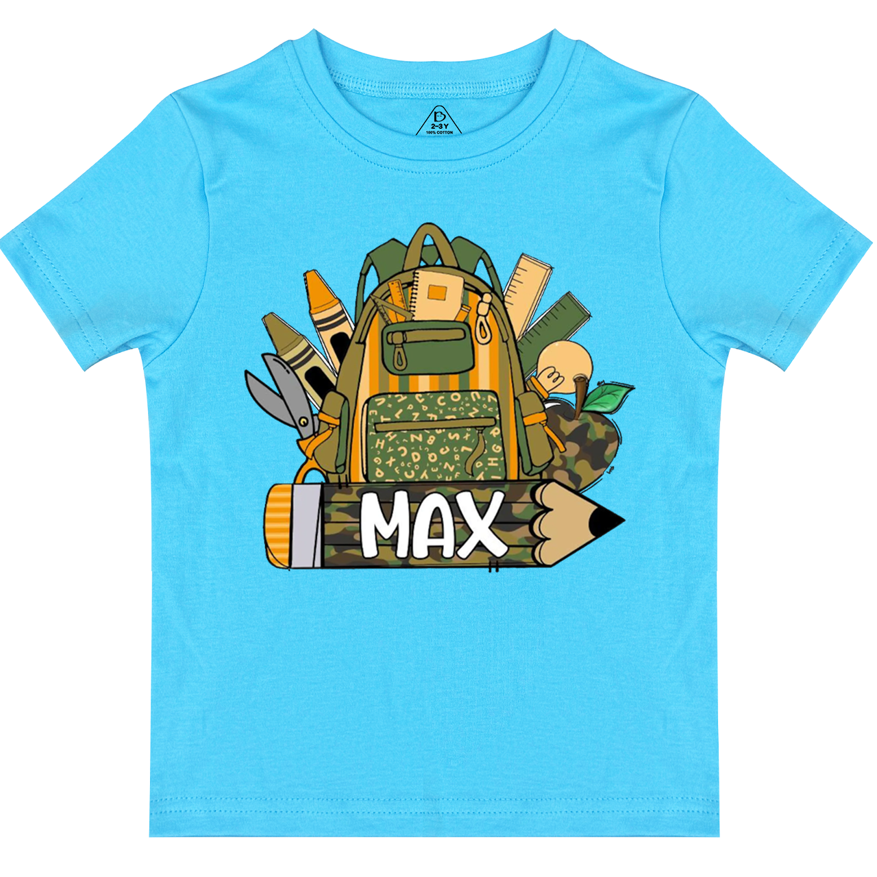 Personalized Name Camouflage School Bag Toddler&Kid's Tees Beepumpkin 