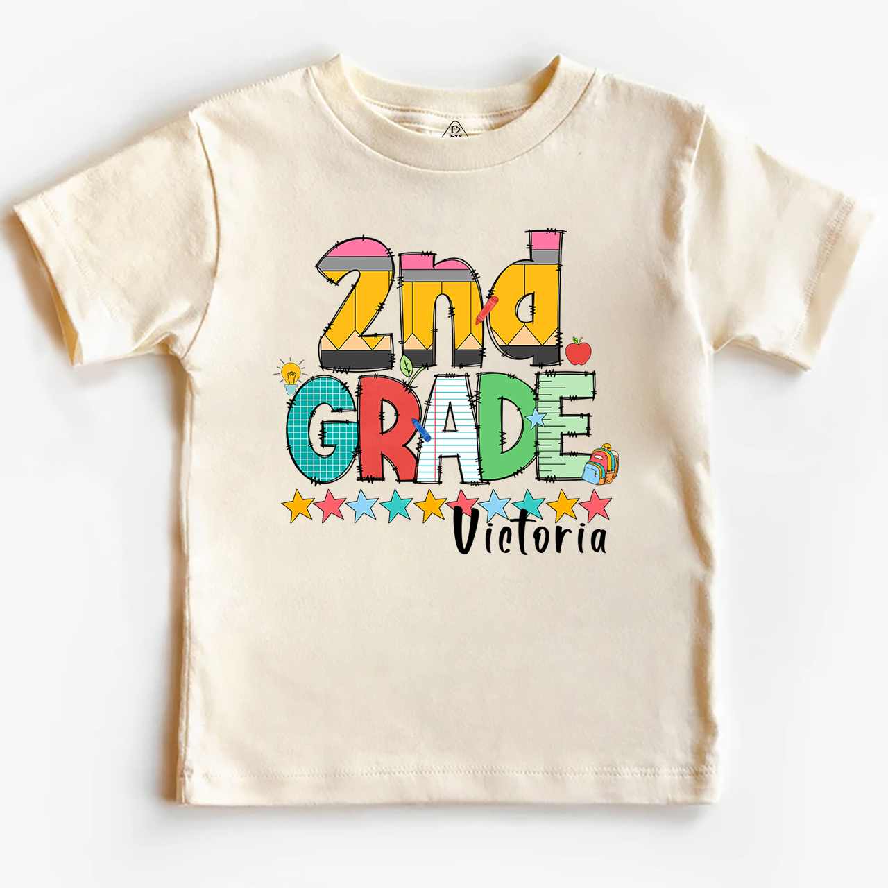Personalized Pencil Letter Grade Toddler&Kid's Tees Beepumpkin