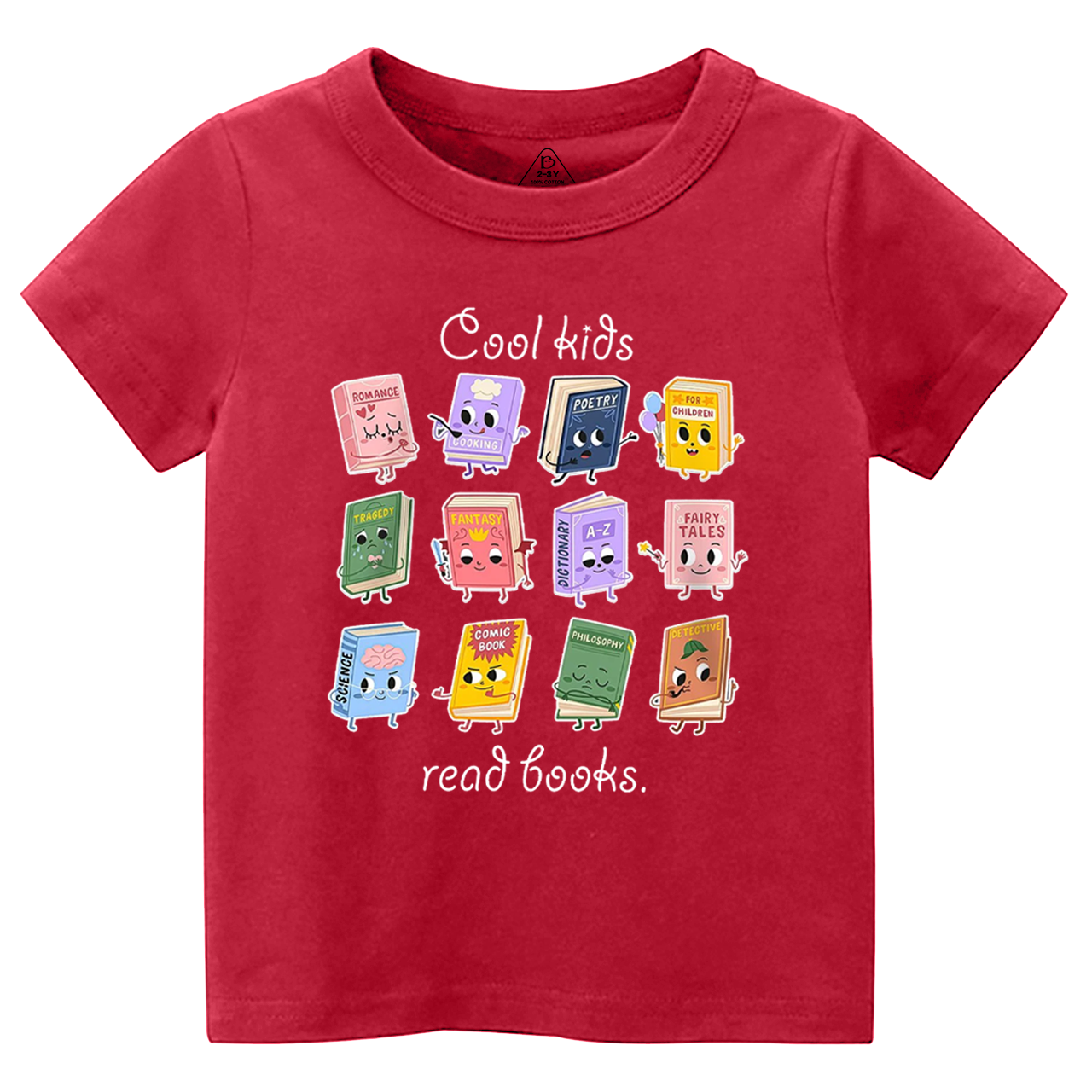 Cool Kids Read Books Toddler&Kid's Tees Beepumpkin