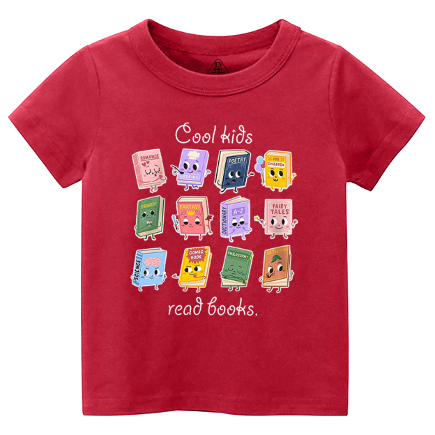 Cool Kids Read Books Toddler&Kid's Tees Beepumpkin