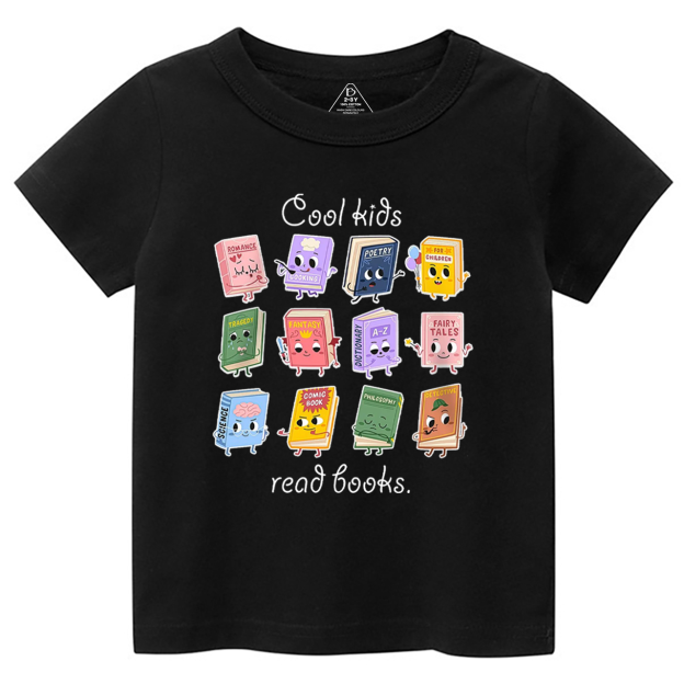 Cool Kids Read Books Toddler&Kid's Tees Beepumpkin