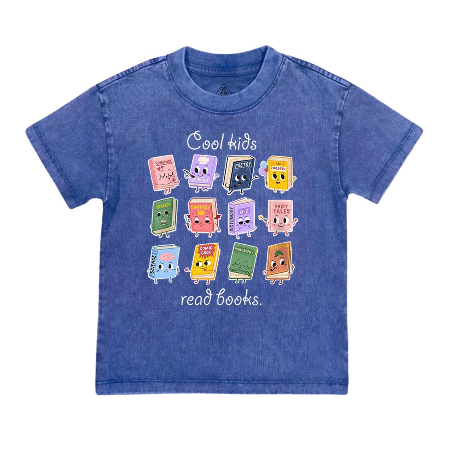Cool Kids Read Books Toddler&Kids Washed Tees