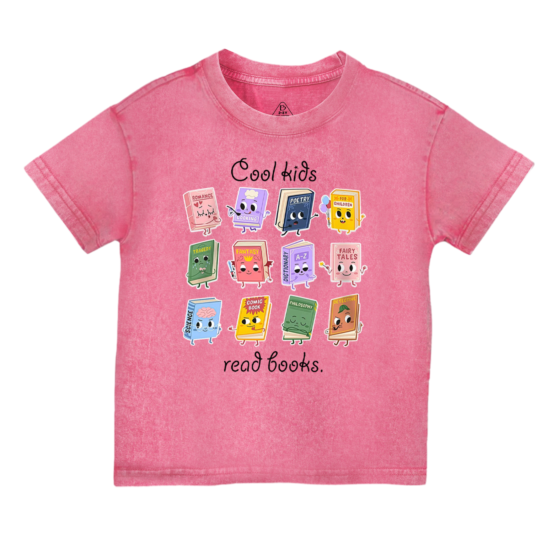 Cool Kids Read Books Toddler&Kids Washed Tees