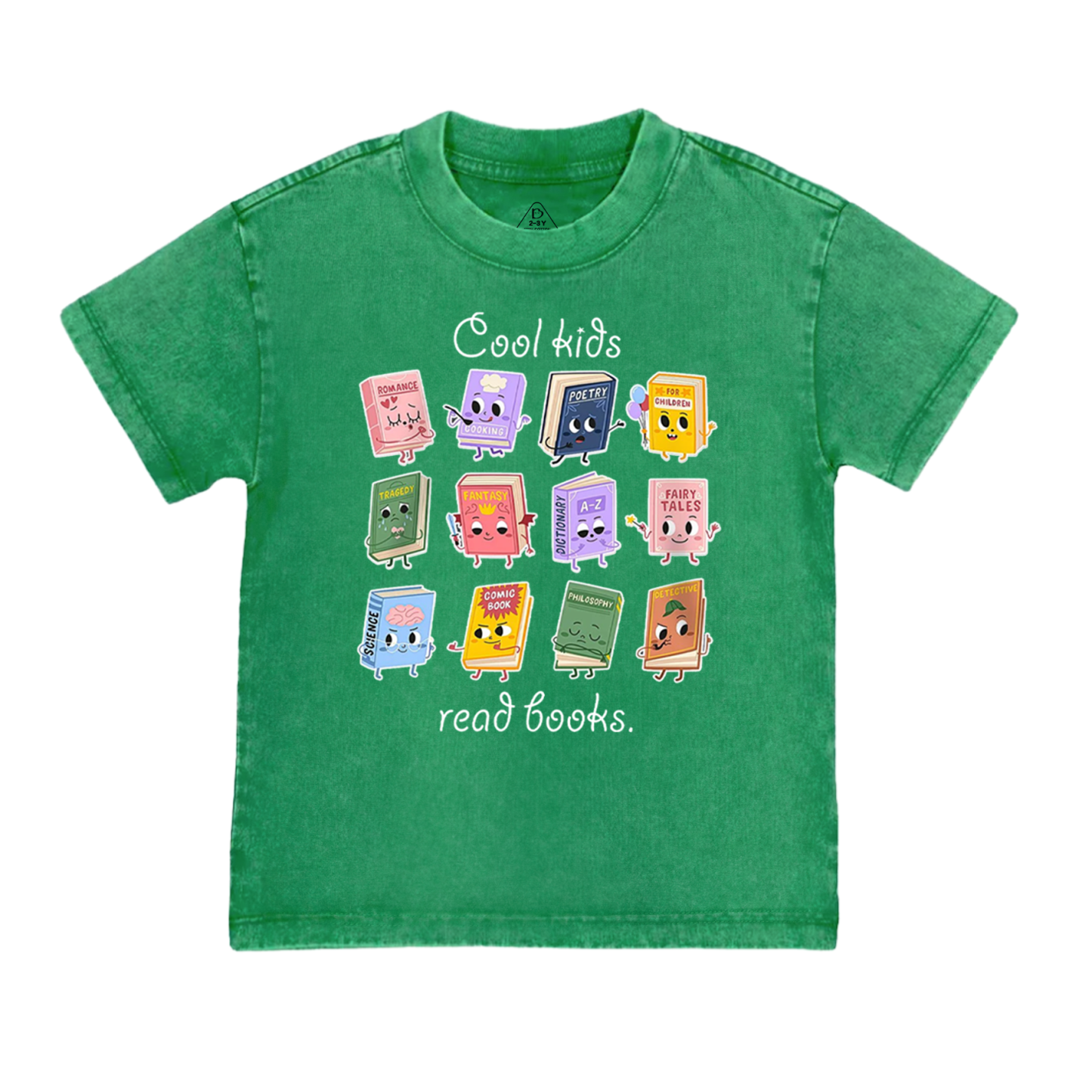Cool Kids Read Books Toddler&Kids Washed Tees