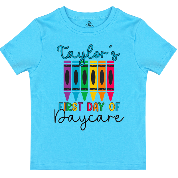 My First Day Of Daycare Toddler&Kid's Tees Beepumpkin