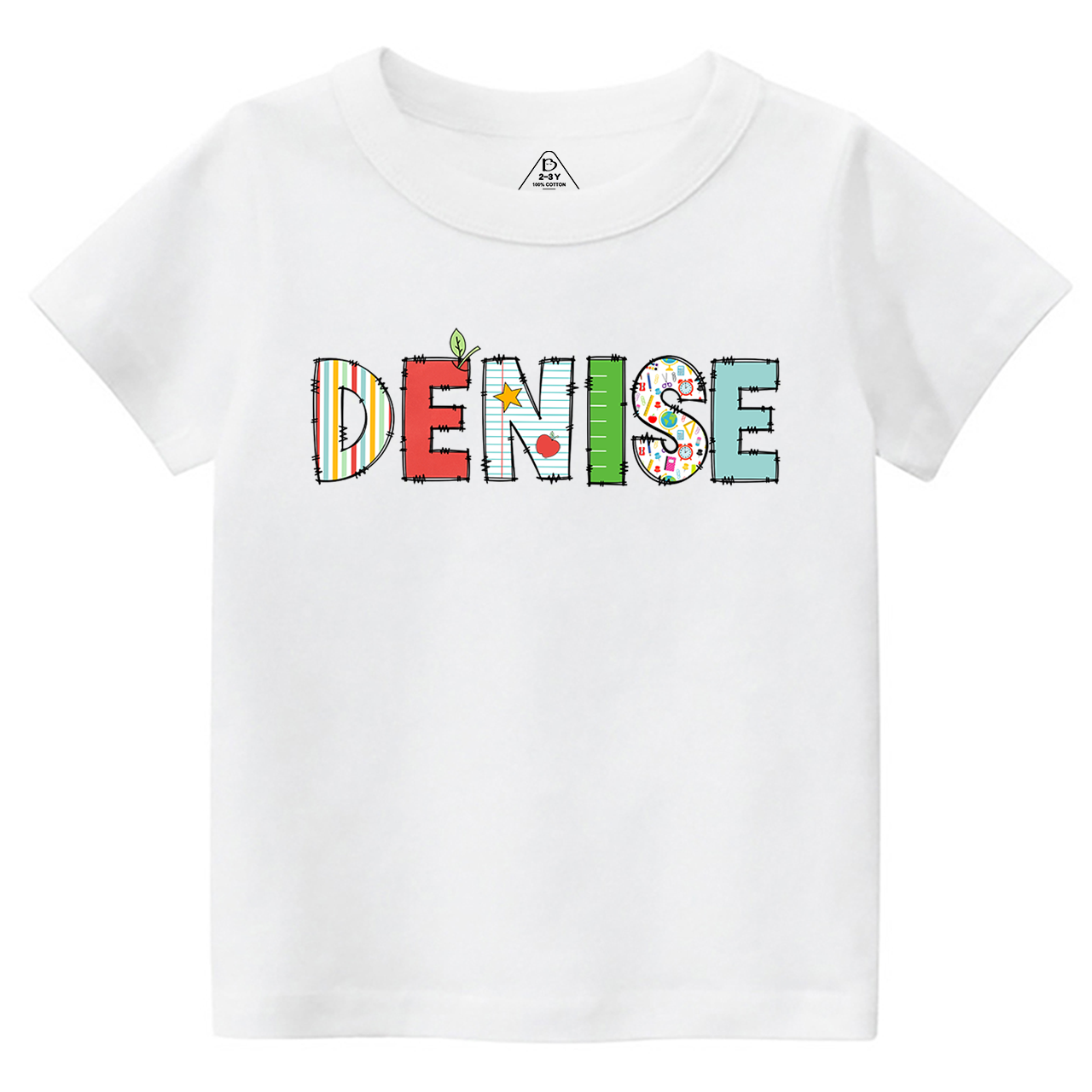 Personalized Alphabet Back To School Toddler&Kid's Tees Beepumpkin