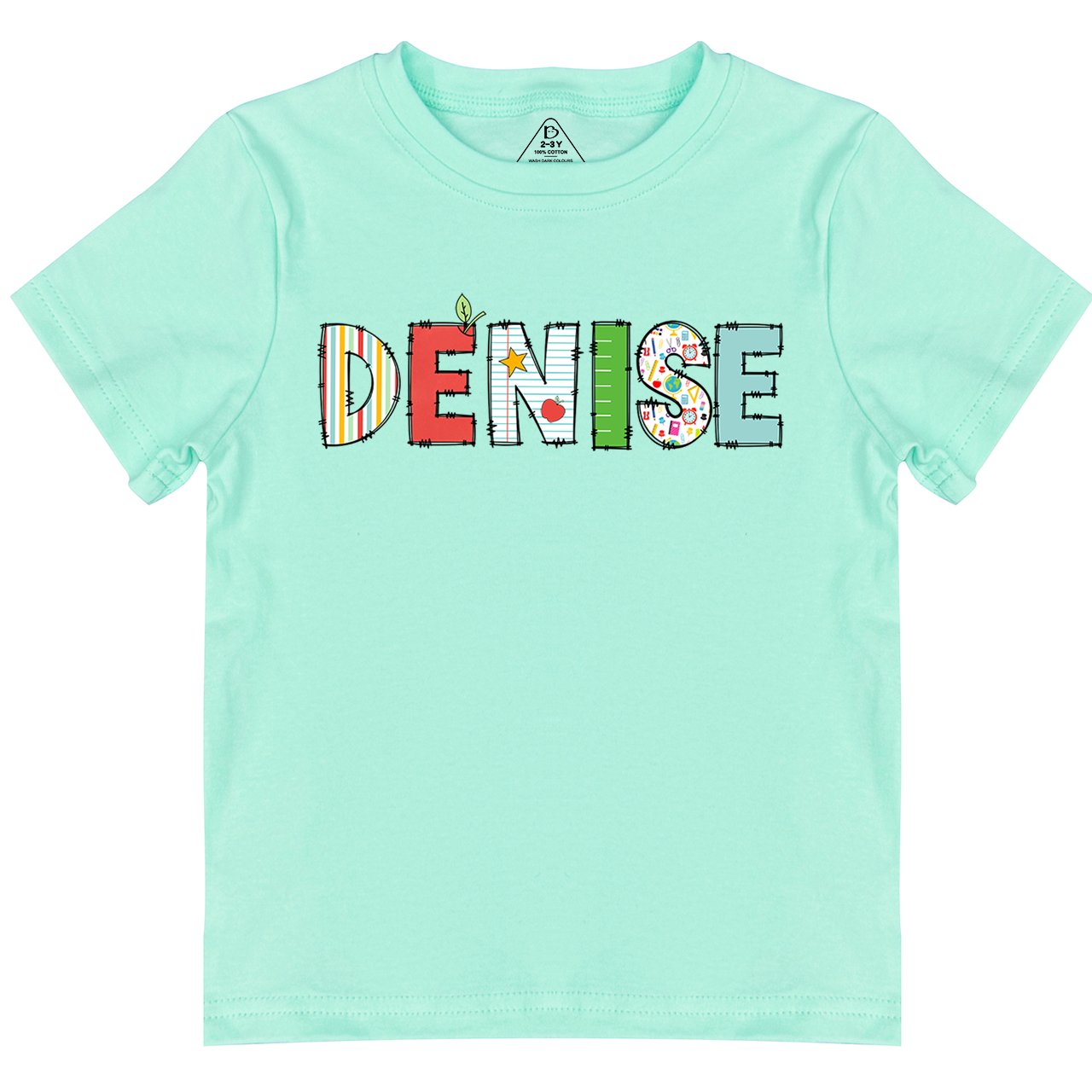 Personalized Alphabet Back To School Toddler&Kid's Tees Beepumpkin