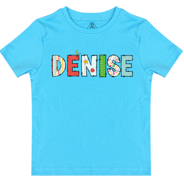 Personalized Alphabet Back To School Toddler&Kid's Tees Beepumpkin