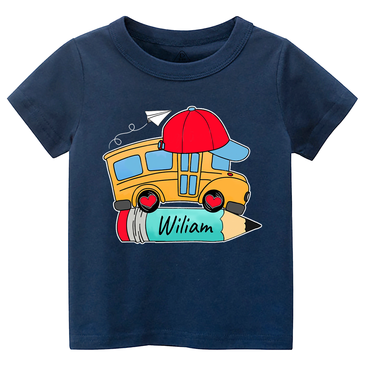 Personalized Bundle School Bus With Name Toddler&Kid's Tees Beepumpkin