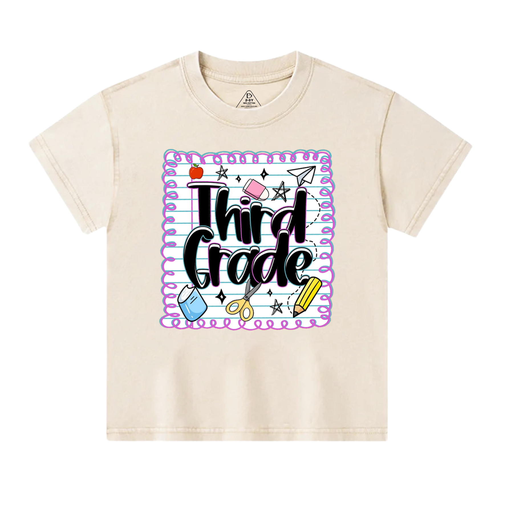 Personalized Back To School Bundle Toddler&Kids Washed Tees