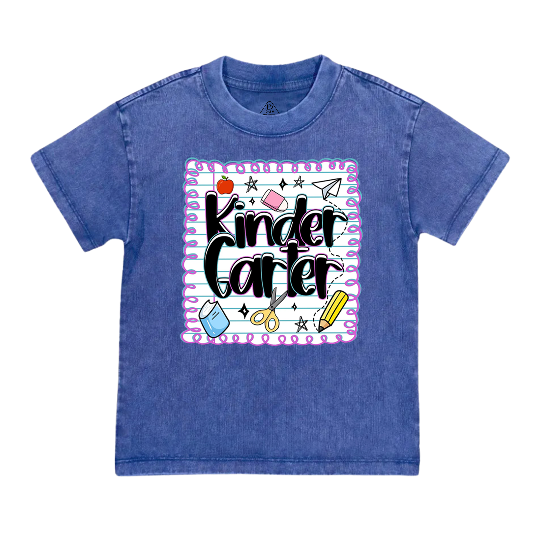 Personalized Back To School Bundle Toddler&Kids Washed Tees