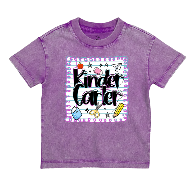 Personalized Back To School Bundle Toddler&Kids Washed Tees