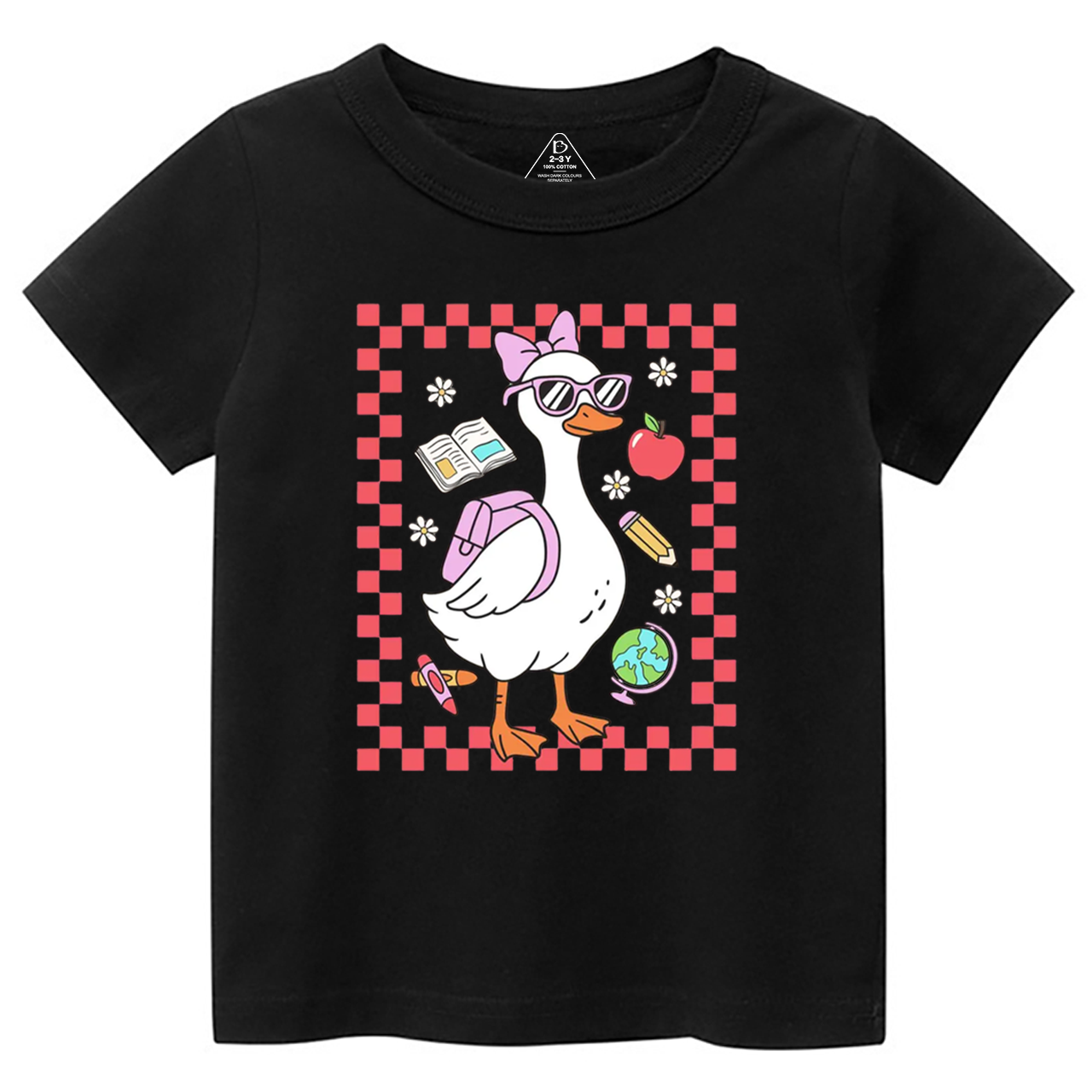 Back To School Girl Goose Toddler&Kid's Tees Beepumpkin