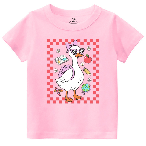 Back To School Girl Goose Toddler&Kid's Tees Beepumpkin