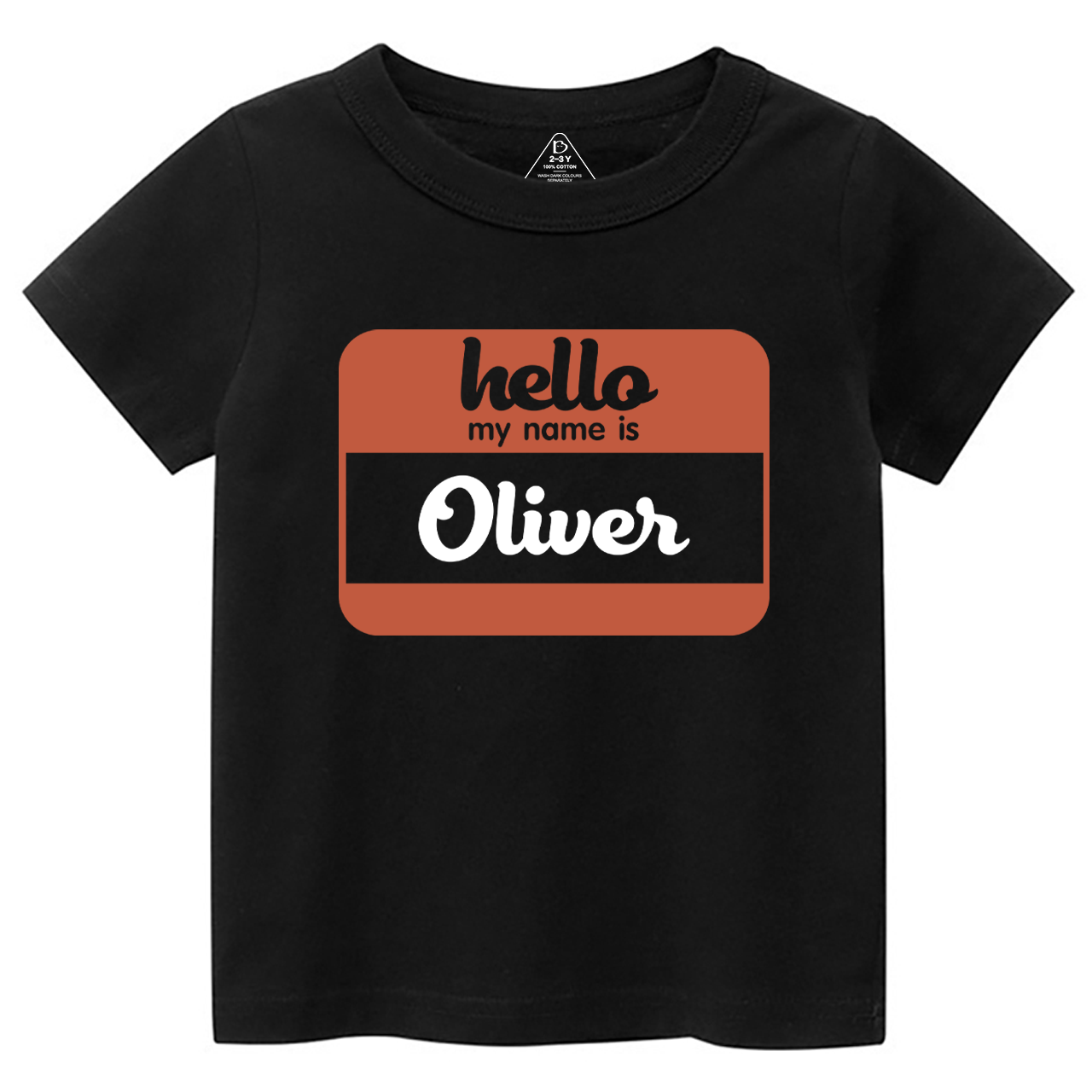 Hello My Name Is Personalized Toddler Shirts