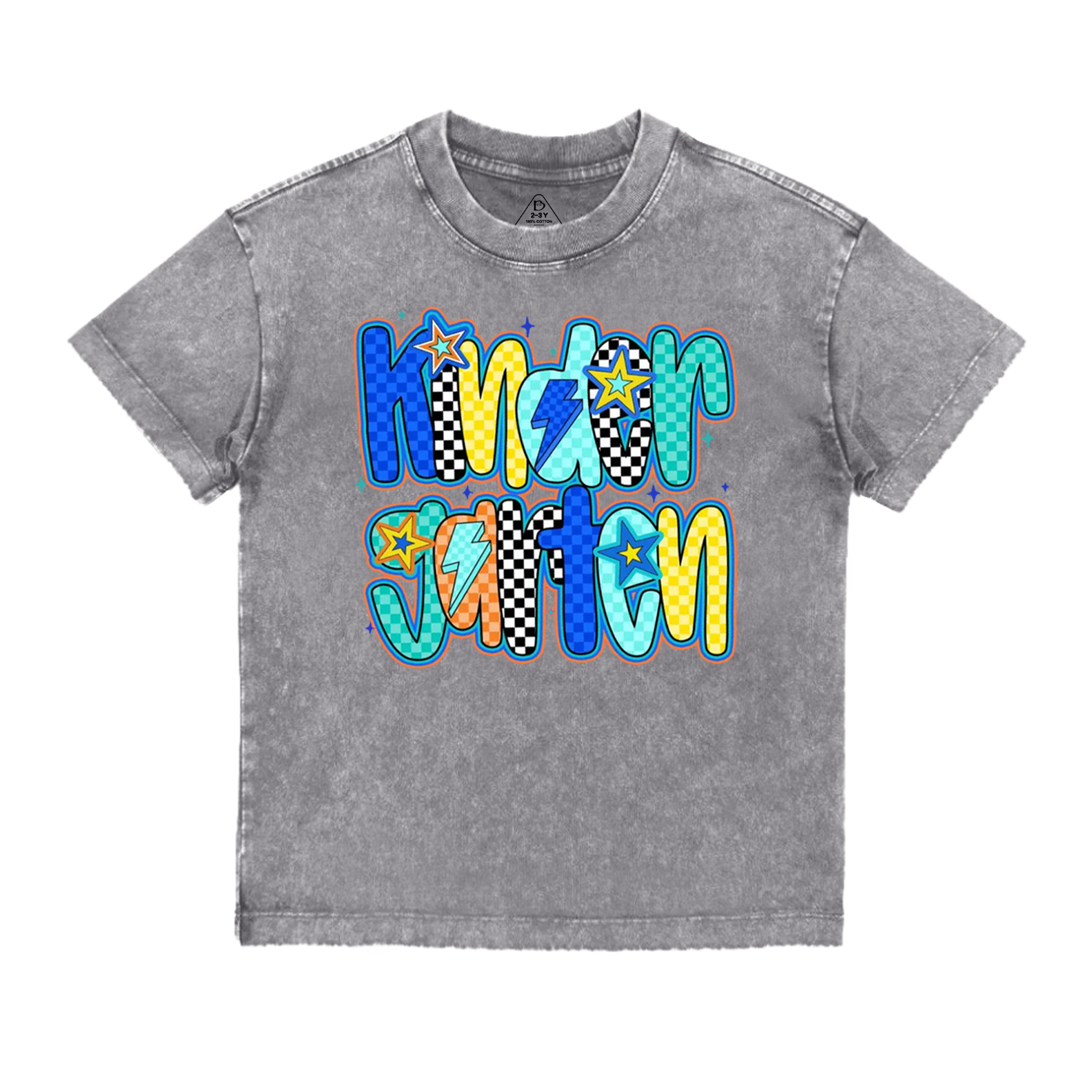Personalized Retro Back To School Season Toddler&Kids Washed Tees