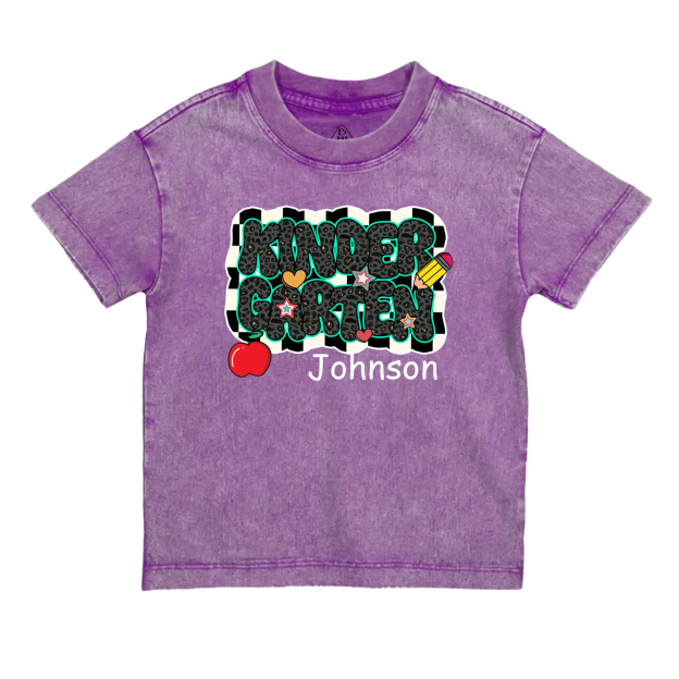 Personalized Back To School Bundle Toddler&Kids Washed Tees