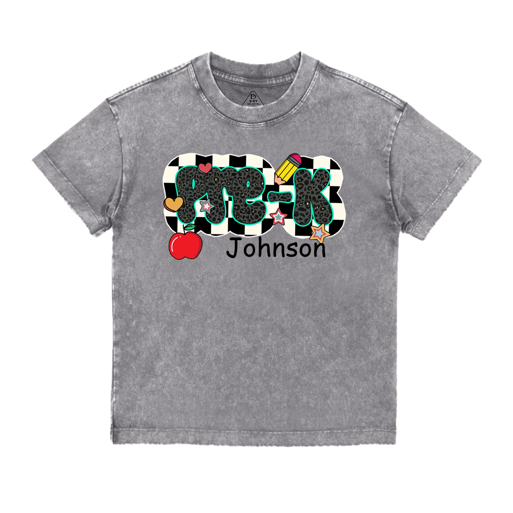 Personalized Back To School Bundle Toddler&Kids Washed Tees