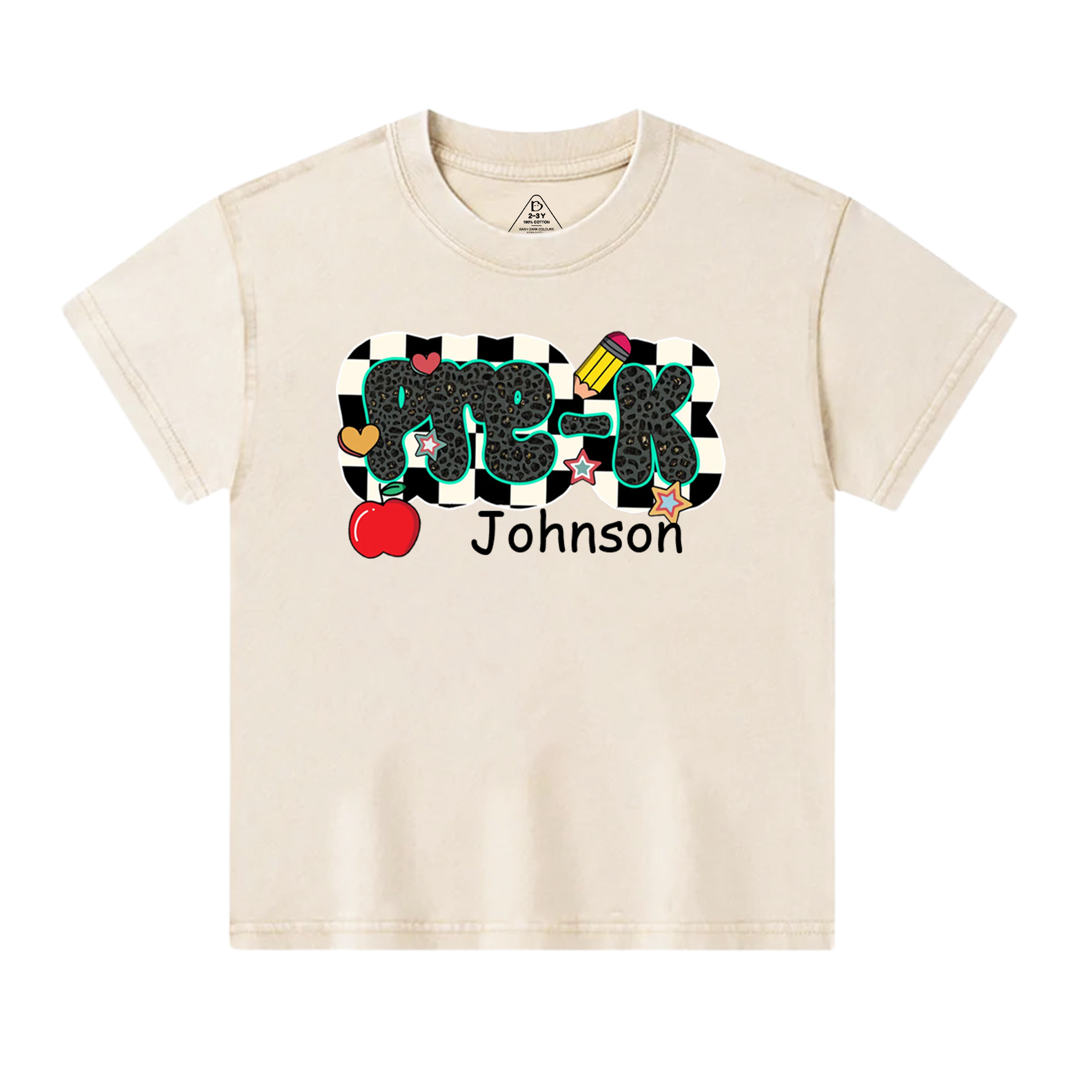 Personalized Back To School Bundle Toddler&Kids Washed Tees