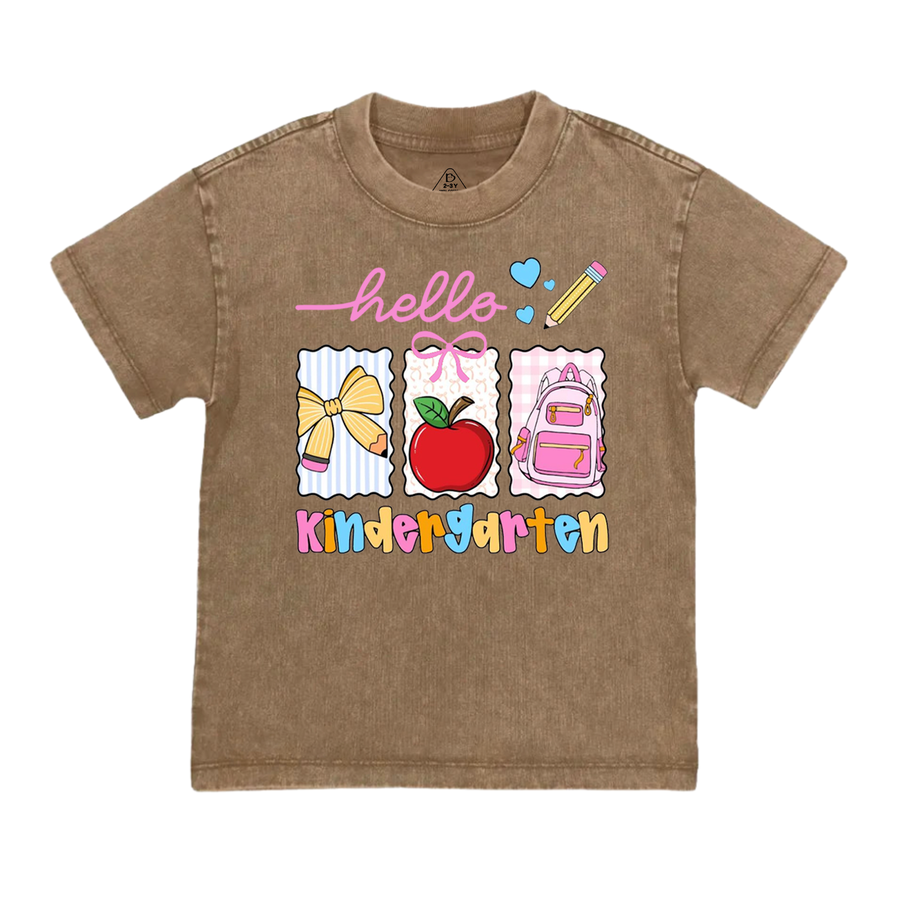 Personalized Back To School Gift Package Toddler&Kids Washed Tees