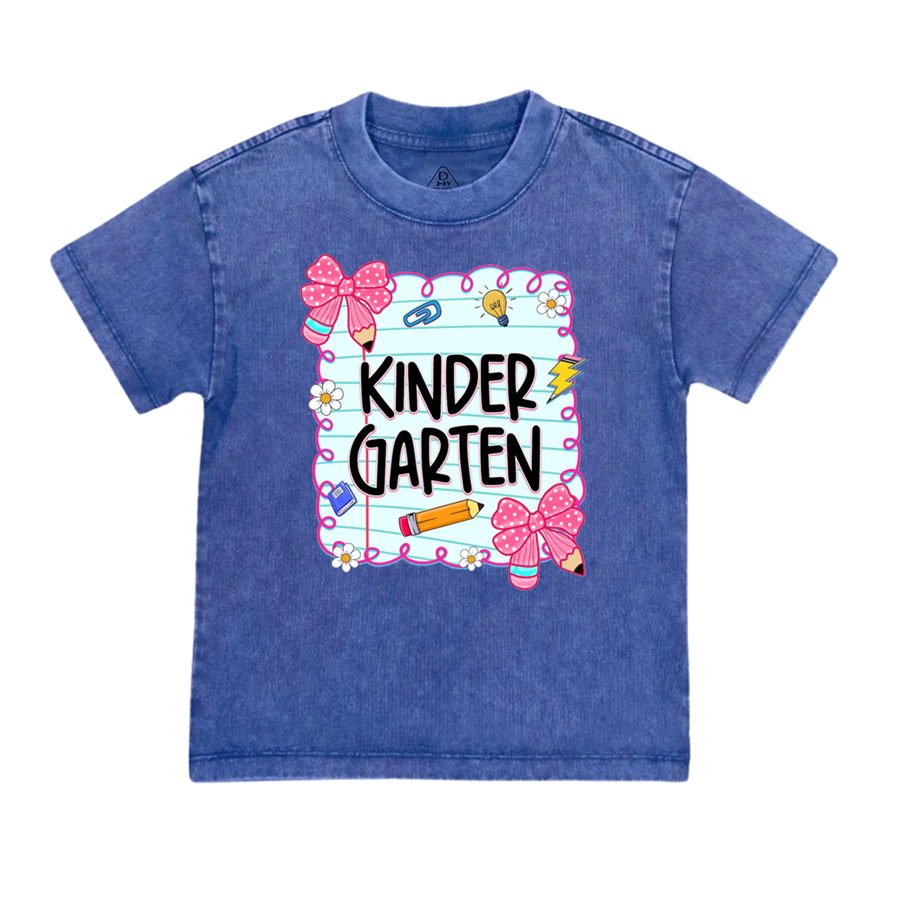 Personalized First Day Of School Toddler&Kids Washed Tees