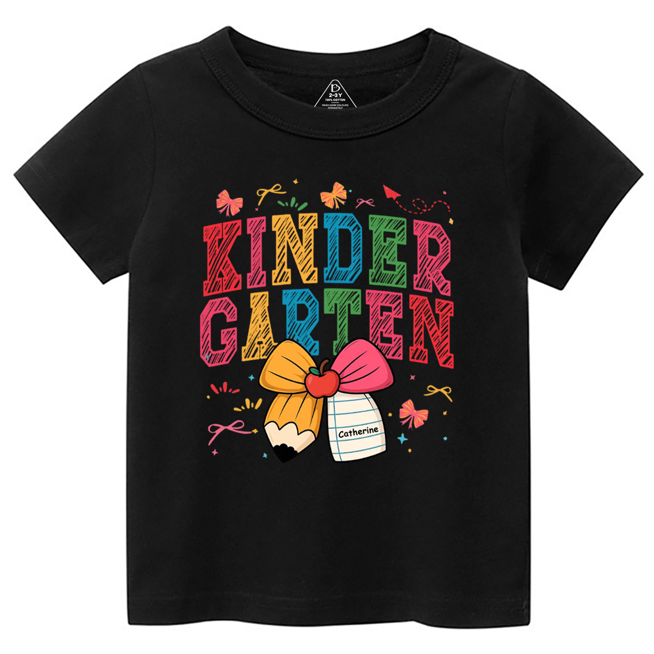 Personalized Girl Back To School Bundle Toddler&Kid's Tees Beepumpkin
