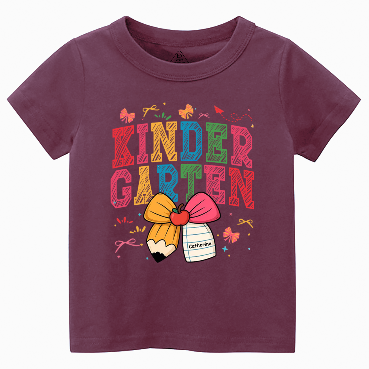 Personalized Girl Back To School Bundle Toddler&Kid's Tees Beepumpkin