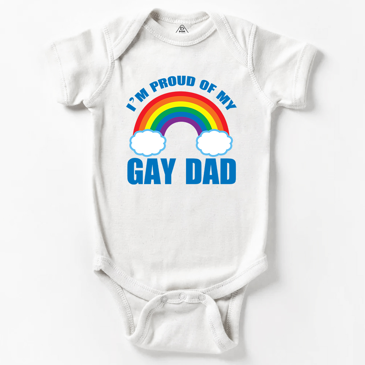 Proud Of My Gay Dad LGBTQ  Baby Bodysuit