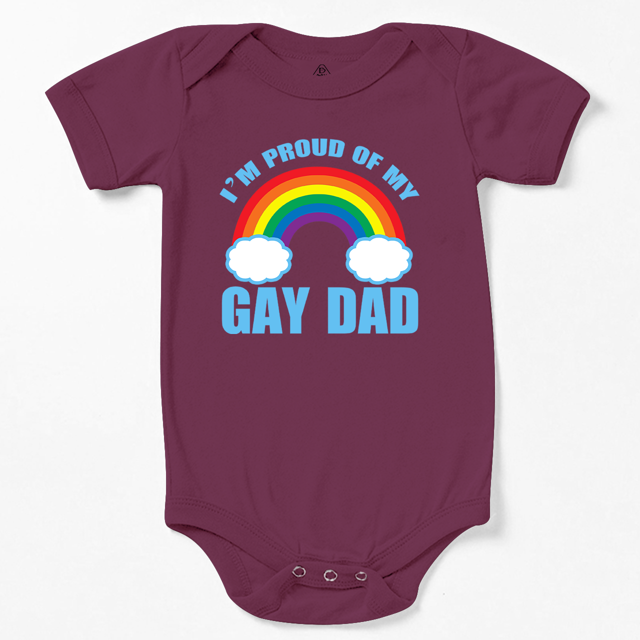 Proud Of My Gay Dad LGBTQ  Baby Bodysuit