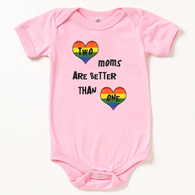 Two Moms Better Than One LGBTQ Bodysuit Beepumpkin