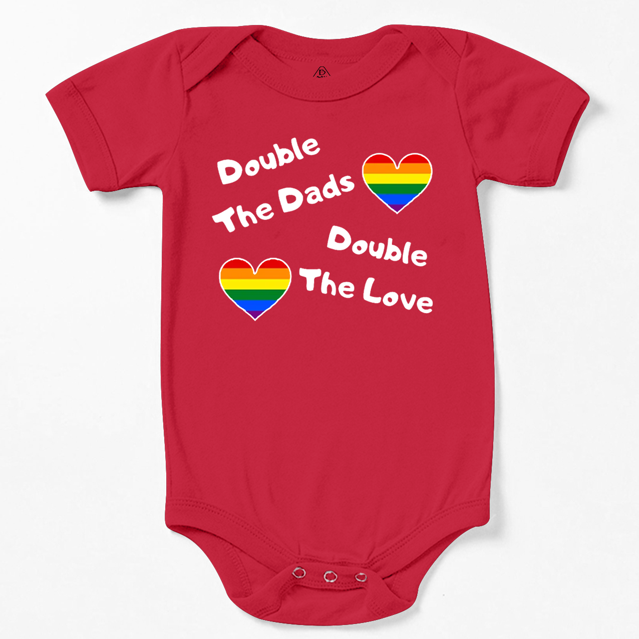 Double The Dads Double The Love LGBTQ Bodysuit Beepumpkin