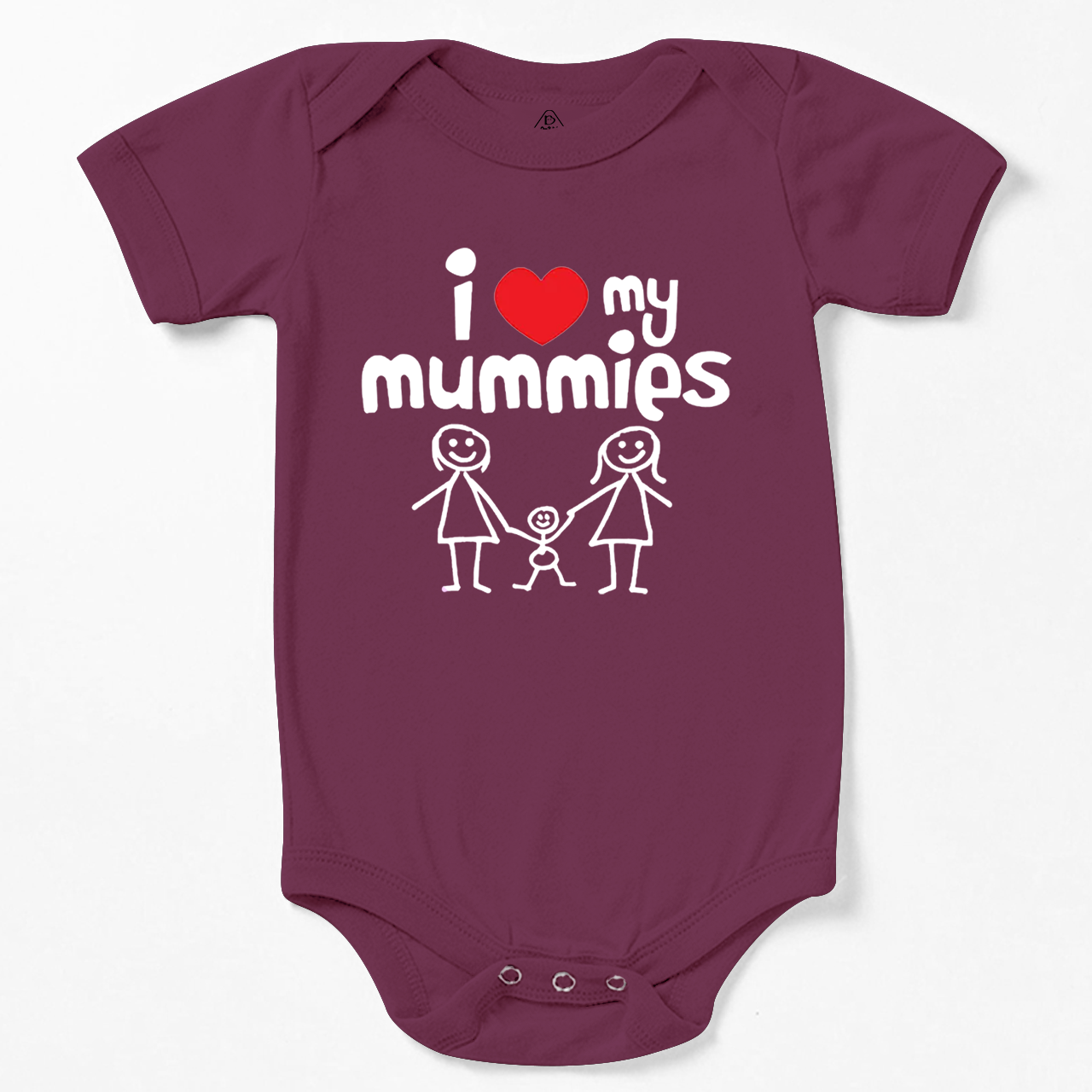 I Heart My Mummies LGBTQ Bodysuit Beepumpkin
