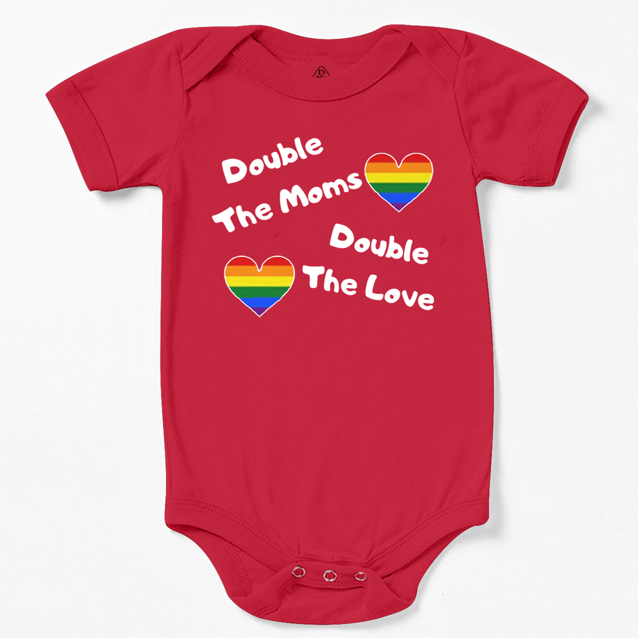 Double The Moms Double The Love LGBTQ Bodysuit Beepumpkin