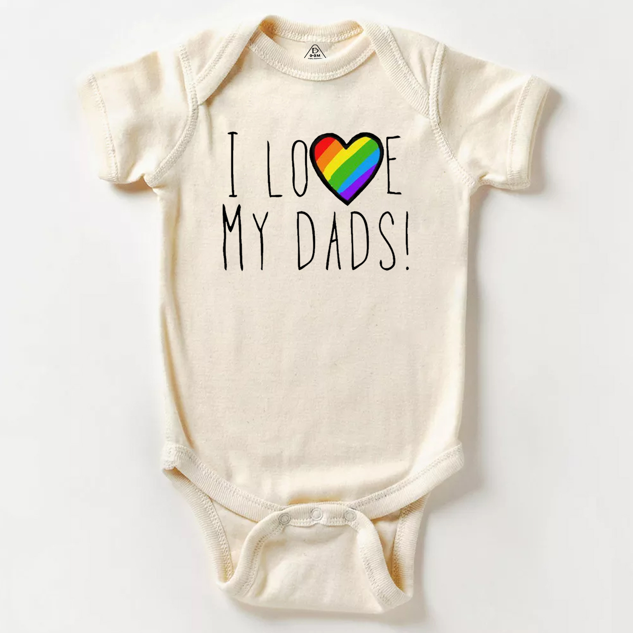 I Love My Dads! LGBTQ Bodysuit Beepumpkin